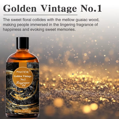 100ML with Dropper Fragrance Oil for Diffuser Fruit Carnival Almond Vanilla Golden Vintage No.1 Lucifer'S Letter Oils