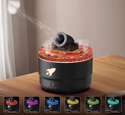 Multicoloured Desktop Decorative Lamp with Air Humidifier Jellyfish Spray Diffuser 3-Speed Timer Essential Oil Aroma Machine