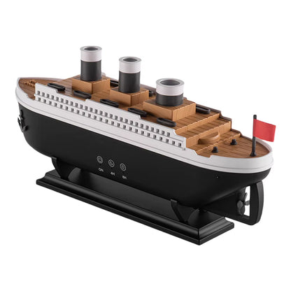 Titanic Ship Model Aromatherapy Essential Oil Diffuser with LED Lamp Aroma Difusor Atomizer Auto Shut-Off Home Air Humidifier