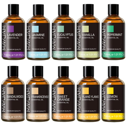 1PCS 30ML Aromatherapy Essential Oil Lavender Vanilla Jasmine Eucalyptus Peppermint Aroma Oil for Diffuser Candle Soap